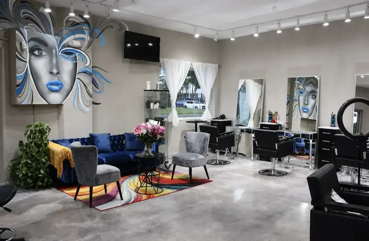 Interior of Rubia Correa Salon in Miami
